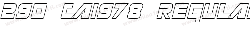 290 CAI978 Regular字体转换